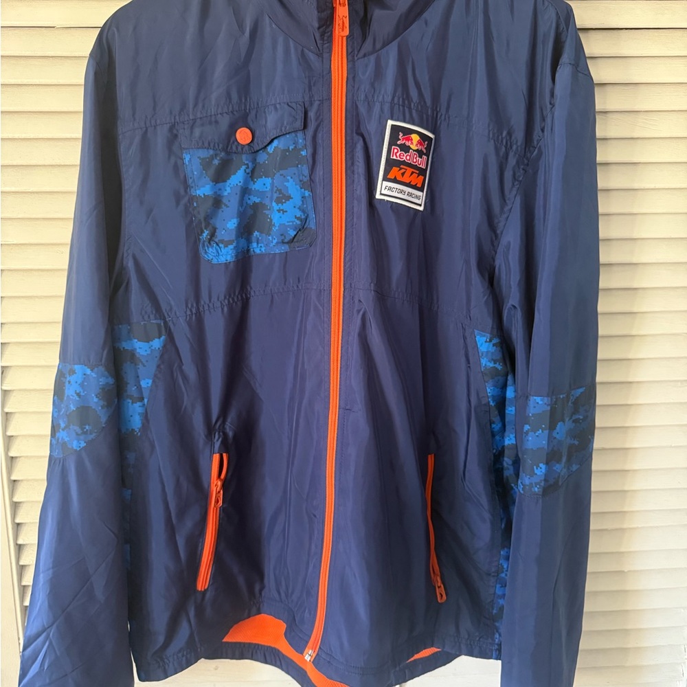 Red Bull KTM Men's Blue Lightweight Jacket